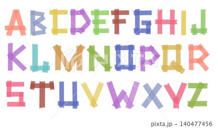 Sticky strips letters 140477456