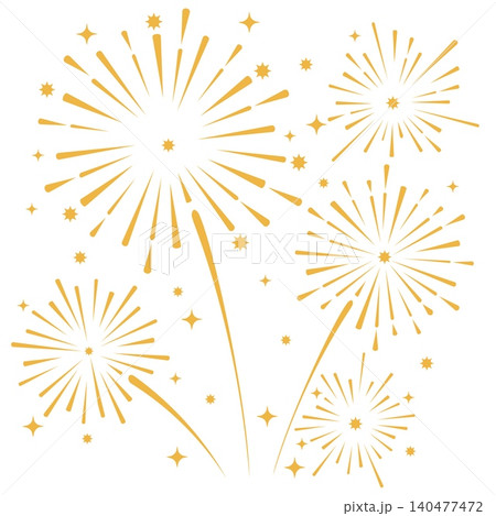 Fireworks with stars and sparks Fireworks with stars and sparks 140477472