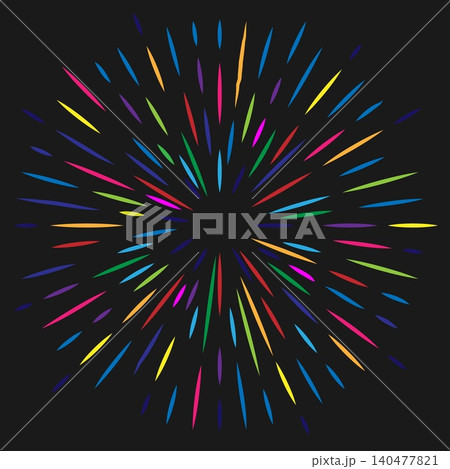 Colorful holiday firework 140477821