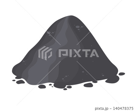 Industrial coal stored nearby, Large aggregation of coarse coal fragments, Massive heap of roughtextured coal particles stored for industrial and energy purposes Industrial coal stored nearby, Large aggregation of coarse coal fragments, Massive heap of roughtextured coal particles stored for industrial and energy purposes 140478375