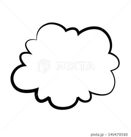 Comics book speech bubble, speech balloon or cartoon design element isolated on white background. Vector illustration Comics book speech bubble, speech balloon or cartoon design element isolated on white background. Vector illustration 140478580
