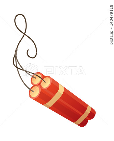 Dynamite bomb. Dynamite stick. Retro pop art style. Cartoon comic vector illustration 140479118