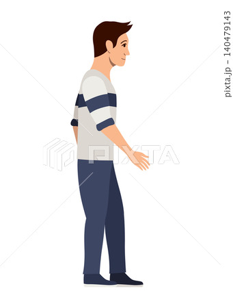 Animated sequence of a man walking forward 140479143