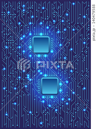 High-tech technology background texture. Circuit board vector illustration 140479588