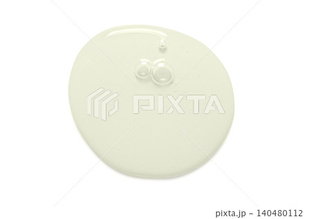 Cosmetic product for skin care. Shower gel or serum or moisturizer. Isolated on white. 140480112