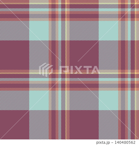 Punk vector tartan seamless, bag background fabric textile. Product texture check pattern plaid in pink and light colors. Punk vector tartan seamless, bag background fabric textile. Product texture check pattern plaid in pink and light colors. 140480562