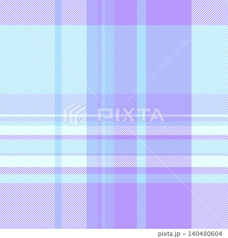 Stage vector check tartan, swatch pattern fabric background. Styled plaid textile texture seamless in light and indigo colors. 140480604