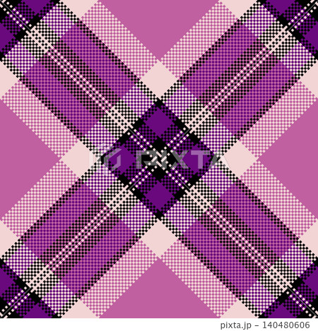 Marketing textile fabric plaid, diagonal tartan check seamless. Wedding pattern vector background texture in pink and light colors. Marketing textile fabric plaid, diagonal tartan check seamless. Wedding pattern vector background texture in pink and light colors. 140480606