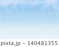 透明な雫が滴る幻想的な背景 テキストスペース付き雨イメージ素材 140481355