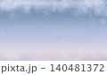 透明な雫が滴る幻想的な背景 テキストスペース付き雨イメージ素材 140481372