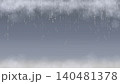 透明な雫が滴る幻想的な背景 テキストスペース付き雨イメージ素材 140481378