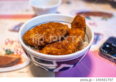 【#食べ物】ソースカツ丼 140481797