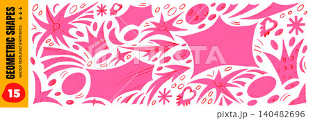 Paper cutout in organic geometric form for abstract poster and y2k zine. Background of papercut shapes with collage texture in pink and red. Vector paper cuts textured set isolated. Bang and crowns Paper cutout in organic geometric form for abstract poster and y2k zine. Background of papercut shapes with collage texture in pink and red. Vector paper cuts textured set isolated. Bang and crowns 140482696