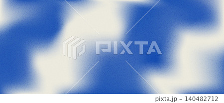 Wavy retro blue grain gradient. Background with blur sand gradation. Liquid speckle noise navy soft template for trendy design. Vector abstract water with ink blue and white grainy gradient bg 140482712