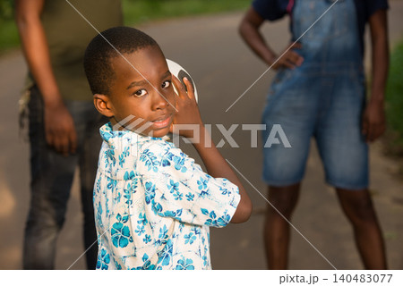 portrait of young family in the countryside. 140483077