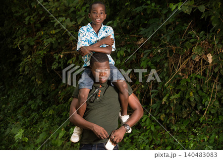 a family in the countryside. a family in the countryside. 140483083