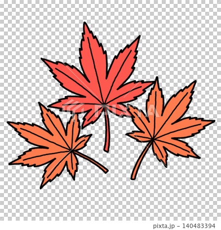 手繪秋葉 140483394