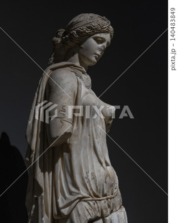 an ancient statue from the Greek era an ancient statue from the Greek era 140483849