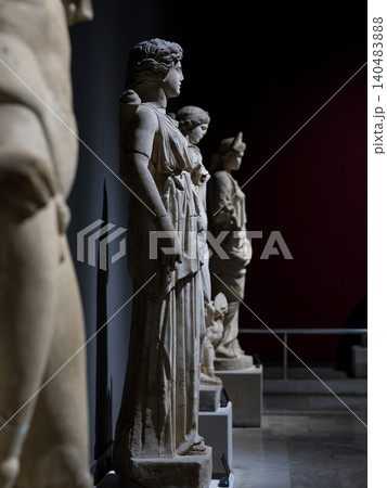 an ancient statue from the Greek era an ancient statue from the Greek era 140483888