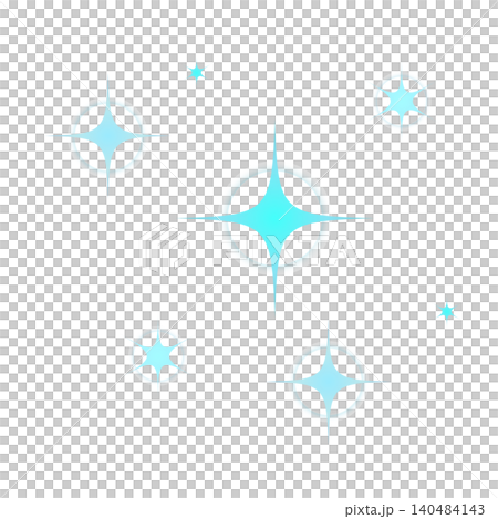 Glitter Mark Set: Simple Sparkling Icons 140484143