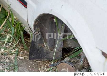 broken pipe in hole with broken pipe broken pipe in hole with broken pipe 140484371