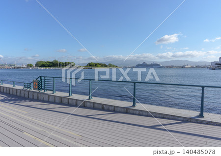 函館ベイエリアのウォーターフロントと港の風景 北海道函館観光 140485078