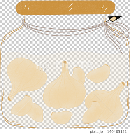 pickled garlic in a jar pickled garlic in a jar 140485131