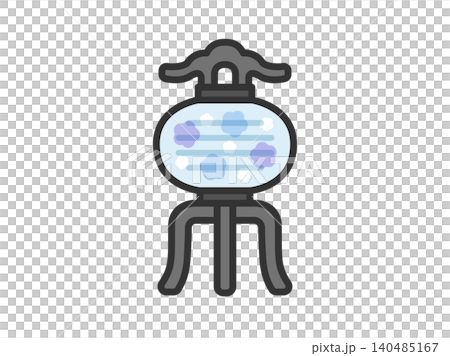 盆提灯のアイコン(線画カラー)のイラスト 盆提灯のアイコン(線画カラー)のイラスト 140485167