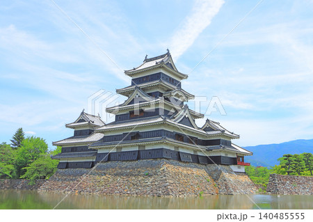 長野県松本市、国宝松本城の風景 長野県松本市、国宝松本城の風景 140485555