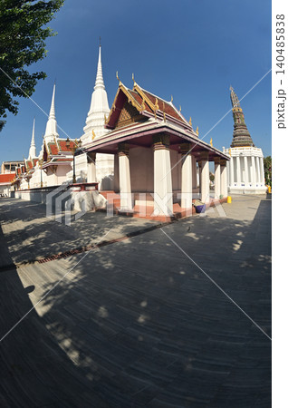 Wat Intharam Worawihan is a royal temple, an ancient and very important temple during the reign of King Taksin of Thonburi. Located at Bangkok capital city in Thailand. Wat Intharam Worawihan is a royal temple, an ancient and very important temple during the reign of King Taksin of Thonburi. Located at Bangkok capital city in Thailand. 140485838