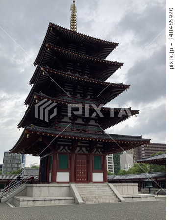 大阪市天王寺の五重の塔 140485920