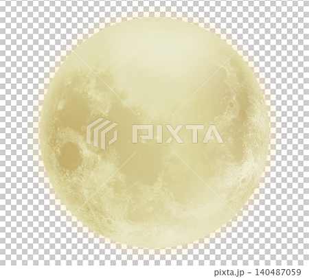 Bright orange gold full moon with visible craters and surface details Bright orange gold full moon with visible craters and surface details 140487059