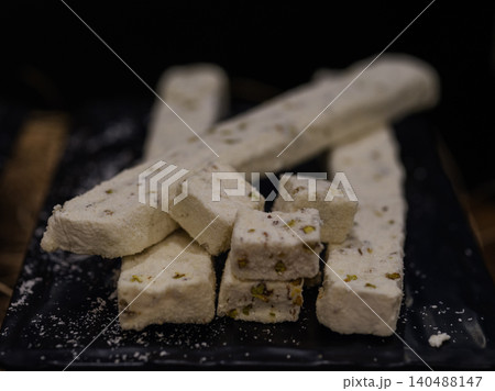 delicious Turkish delights in a market in Turkey delicious Turkish delights in a market in Turkey 140488147