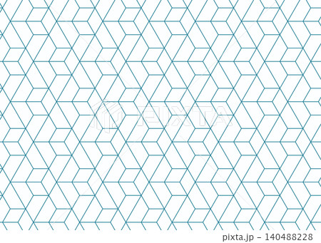 hexagonal cubes outline pattern background 140488228