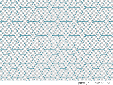 hexagonal cubes outline pattern background 140488228