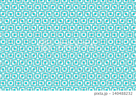 rounded squares and dots seamless pattern on black background 140488232
