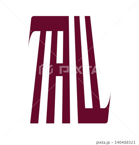 Minimal modern text logo design tall typo Minimal modern text logo design tall typo 140488321