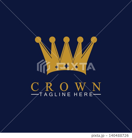 Crown Logo Template vector illustration Crown Logo Template vector illustration 140488726
