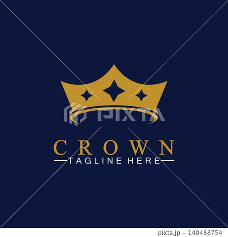 Crown Logo Template vector illustration Crown Logo Template vector illustration 140488754