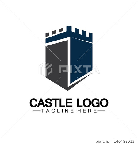 Castle Logo symbol vector illustration design template Castle Logo symbol vector illustration design template 140488913