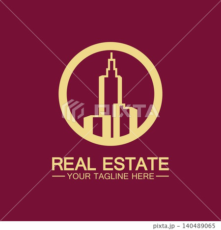 Real Estate Business Logo vector illustration design Real Estate Business Logo vector illustration design 140489065
