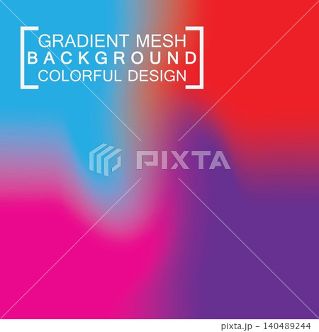 Abstract blurred holographic gradient mesh effect background 140489244