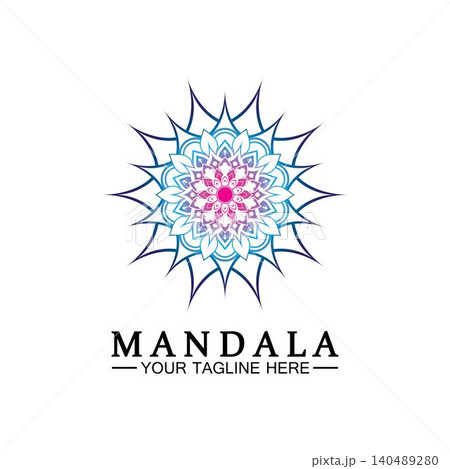 Circle pattern petal Flower Mandala Vector logo template illustration. Colorful template for spiritual retreat or yoga studio,Ornamental business cards,vintage luxury, ornamental decoration Circle pattern petal Flower Mandala Vector logo template illustration. Colorful template for spiritual retreat or yoga studio,Ornamental business cards,vintage luxury, ornamental decoration 140489280