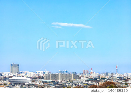 【東京都 日野市】郊外の住宅地の風景 140489330