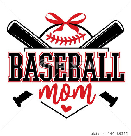 Baseball Mom SVG. Retro Sports Mom Design for T-Shirt. Baseball Mom SVG. Retro Sports Mom Design for T-Shirt. 140489355