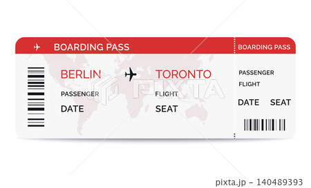 Airline boarding pass template Airline boarding pass template 140489393