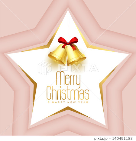 merry christmas festive celebration background with xmas bell design merry christmas festive celebration background with xmas bell design 140491188