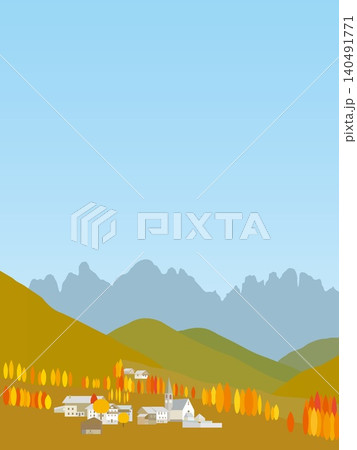 サンタ・マッダレーナ santa maddalena ドロミーティ dolomiti イタリア 秋 サンタ・マッダレーナ santa maddalena ドロミーティ dolomiti イタリア 秋 140491771