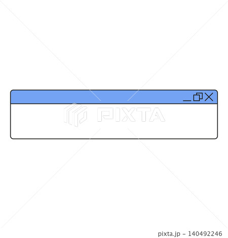 Retro window computer interface UI UX user software, old dialog window 90's nostalgic OS vector blue platform design Retro window computer interface UI UX user software, old dialog window 90's nostalgic OS vector blue platform design 140492246