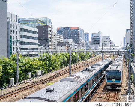 【京浜東北線】大森の街を駆け抜ける列車 140492693